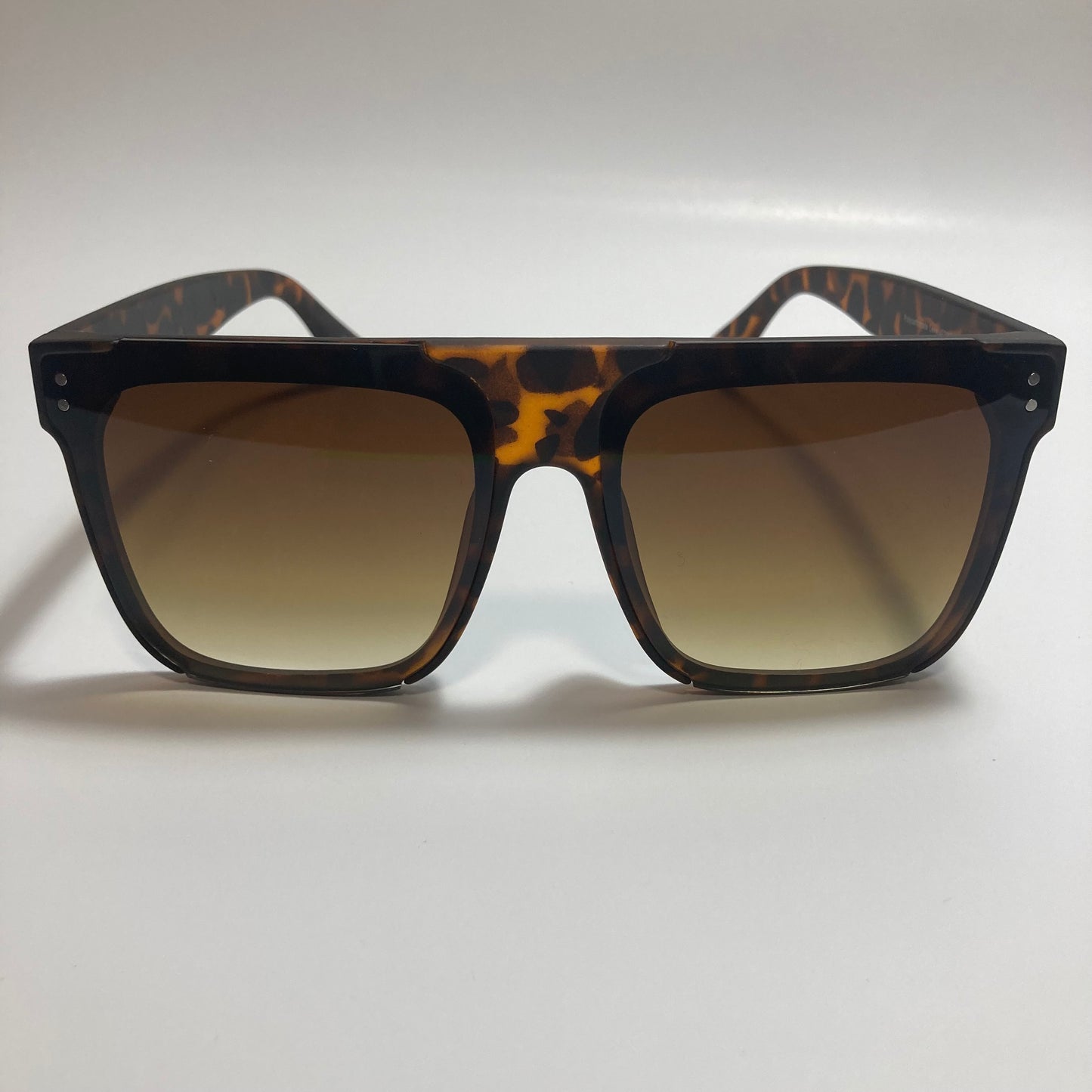 womens brown oversize square sunglasses with brown lenses
