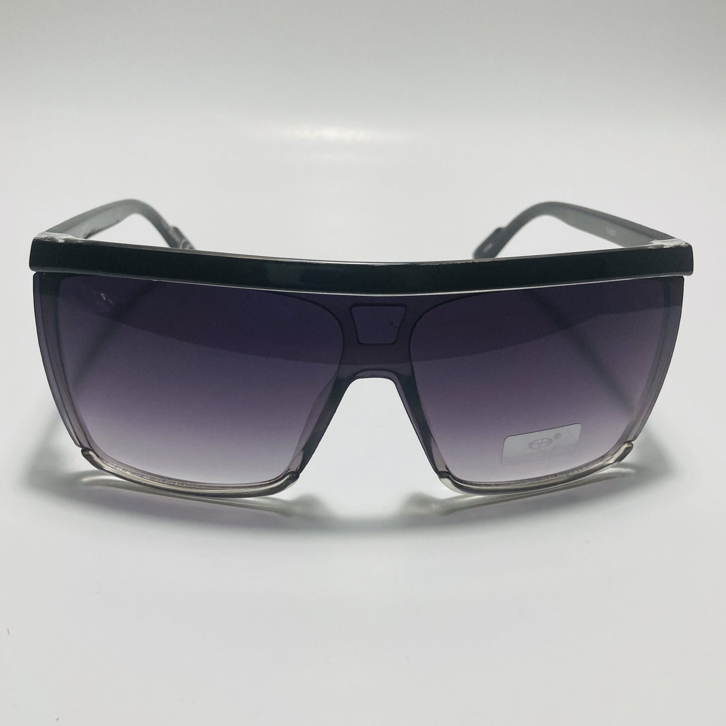 mens and womens black shield sunglasses