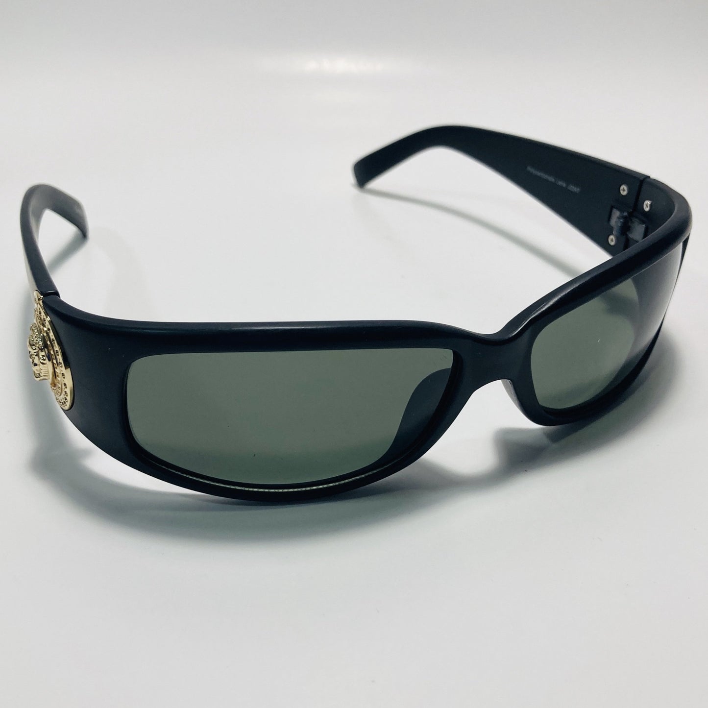 black and green womens and mens wrap around sunglasses