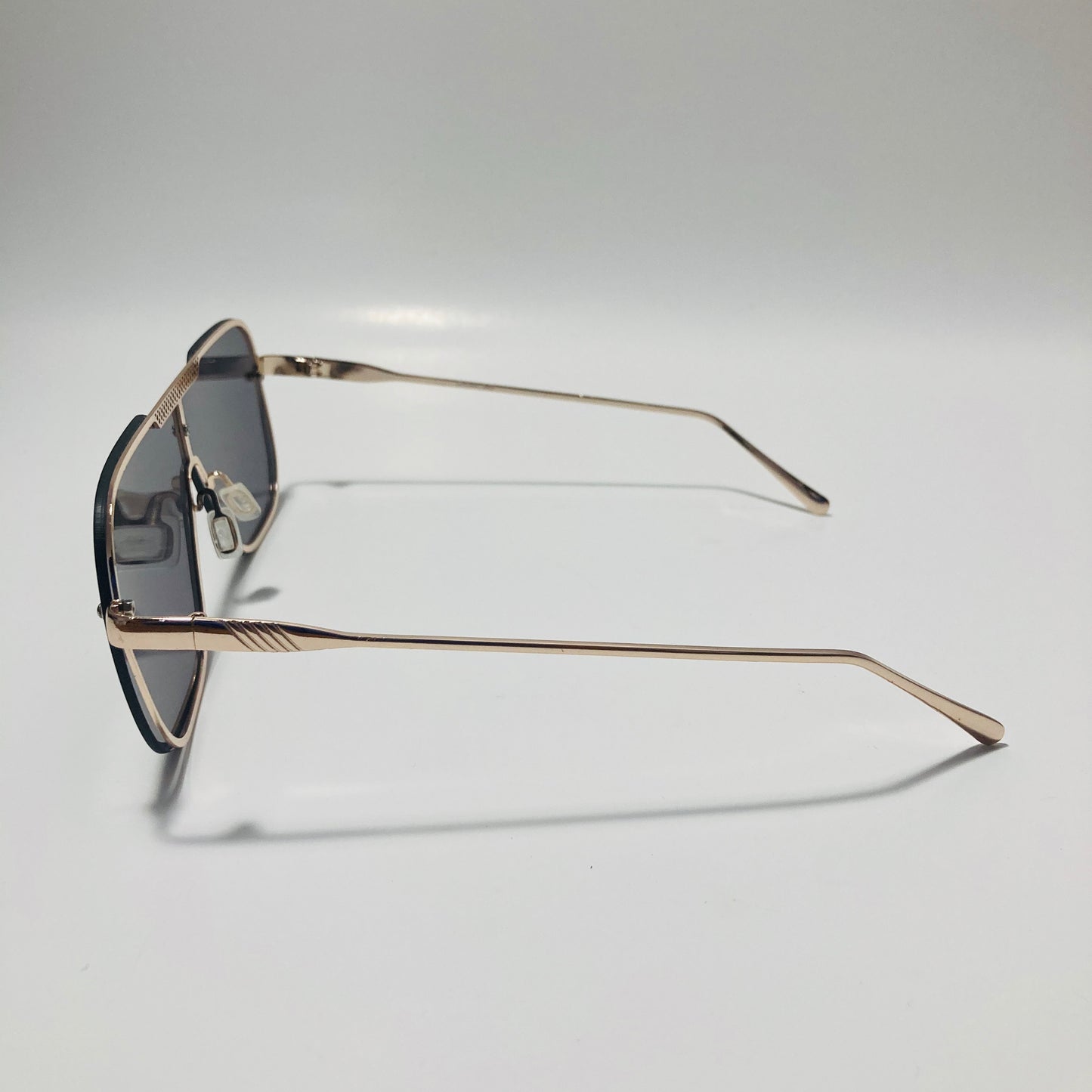 mens and womens gold and green mirrored aviator sunglasses