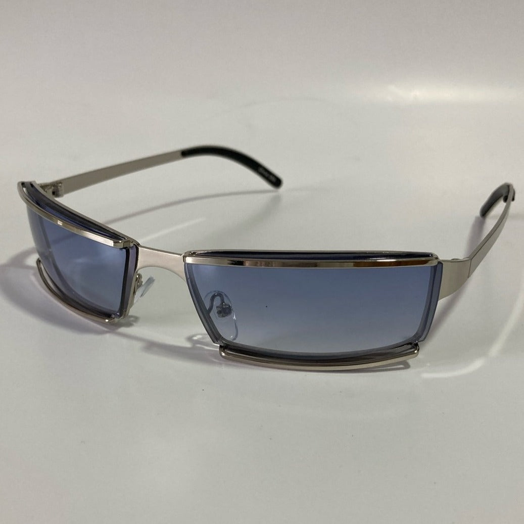 mens and womens gold wrap sunglasses with clear lenses