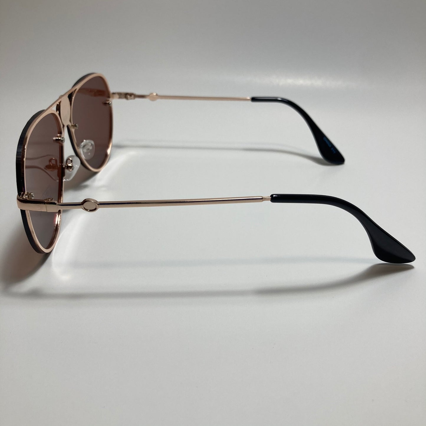 mens and womens gold and brown aviator sunglasses