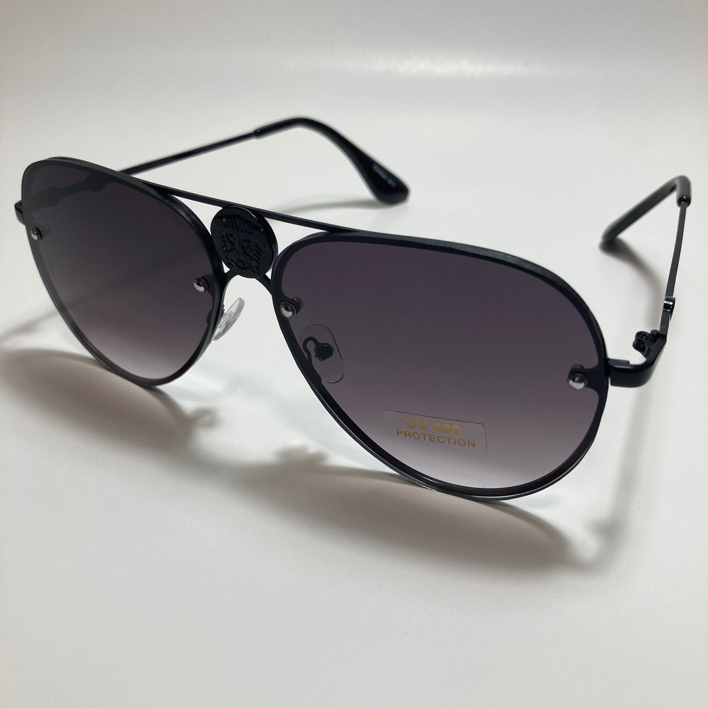 mens and womens black aviator sunglasses