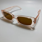 womens tan and brown square sunglasses