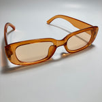 womens orange square sunglasses
