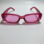 womens pink square sunglasses