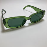 womens green square sunglasses