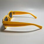 womens yellow and black chunky frame sunglasses