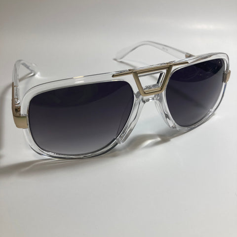 mens and womens clear and black gazelle sunglasses