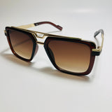 mens and womens brown and gold gazelle sunglasses