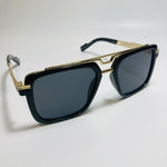 mens and womens black and gold gazelle sunglasses