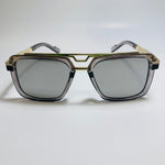 mens and womens gray gold and mirrored silver gazelle sunglasses