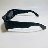 mens and womens futuristic sunglasses matte black and black