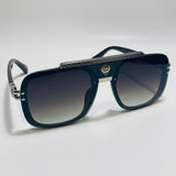 mens and womens black and silver italian aviator sunglasses 