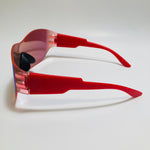 mens and womens mirrored red yellow and orange running sunglasses 