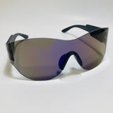 mens and womens mirrored black and blue running sunglasses 