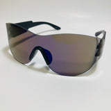 mens and womens mirrored black and blue running sunglasses