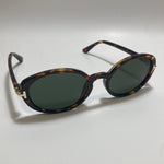 brown and green round womens sunglasses