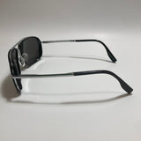  mens and womens black and silver mirrored aviator sunglasses