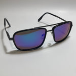  mens and womens black and blue mirrored aviator sunglasses