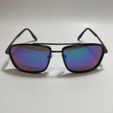  mens and womens black and blue mirrored aviator sunglasses