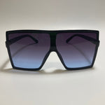 Womens oversized blue shield sunglasses