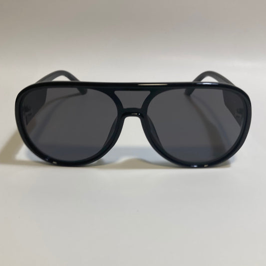 mens and womens Black retro aviator sunglasses 