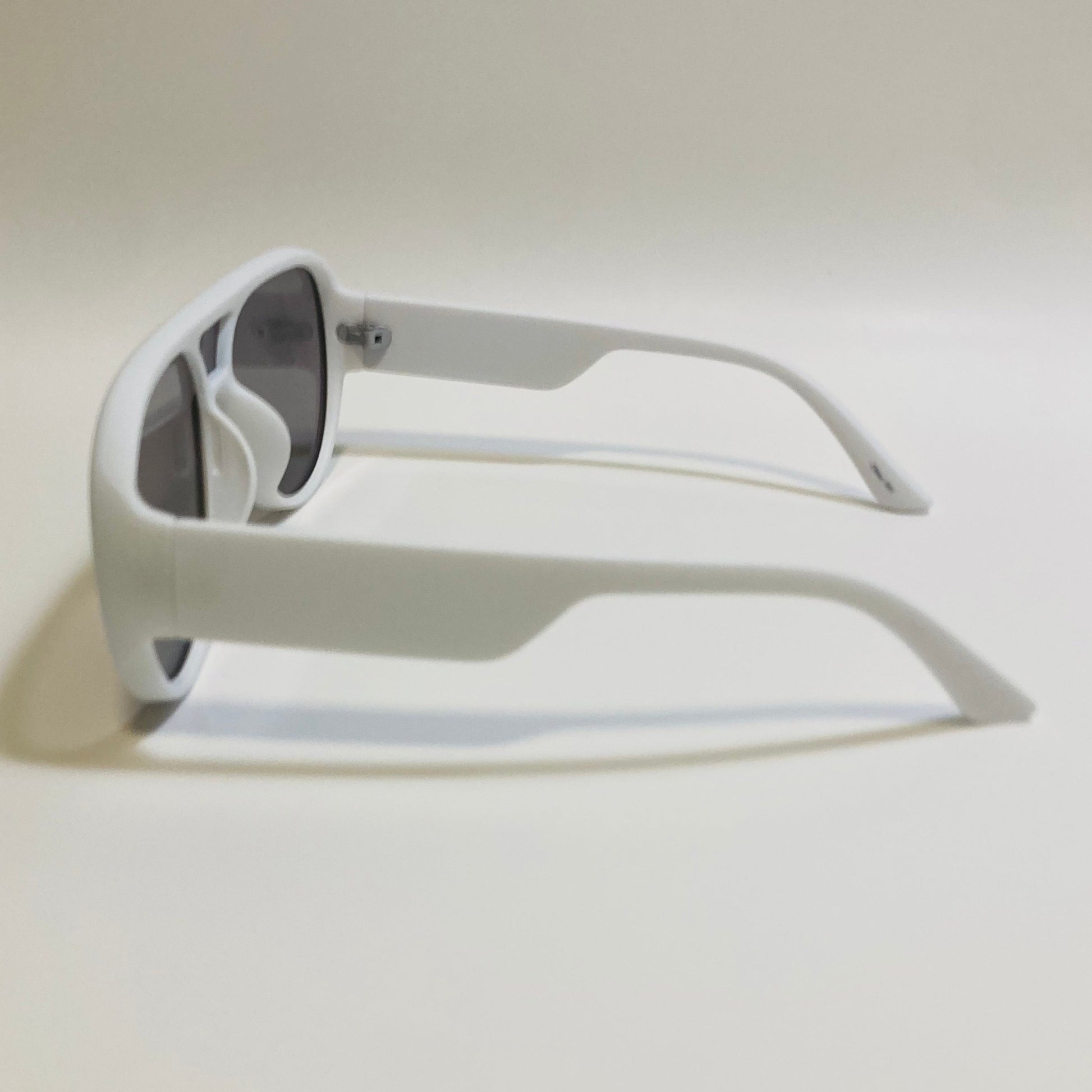 mens and womens white and gray retro aviator sunglasses 