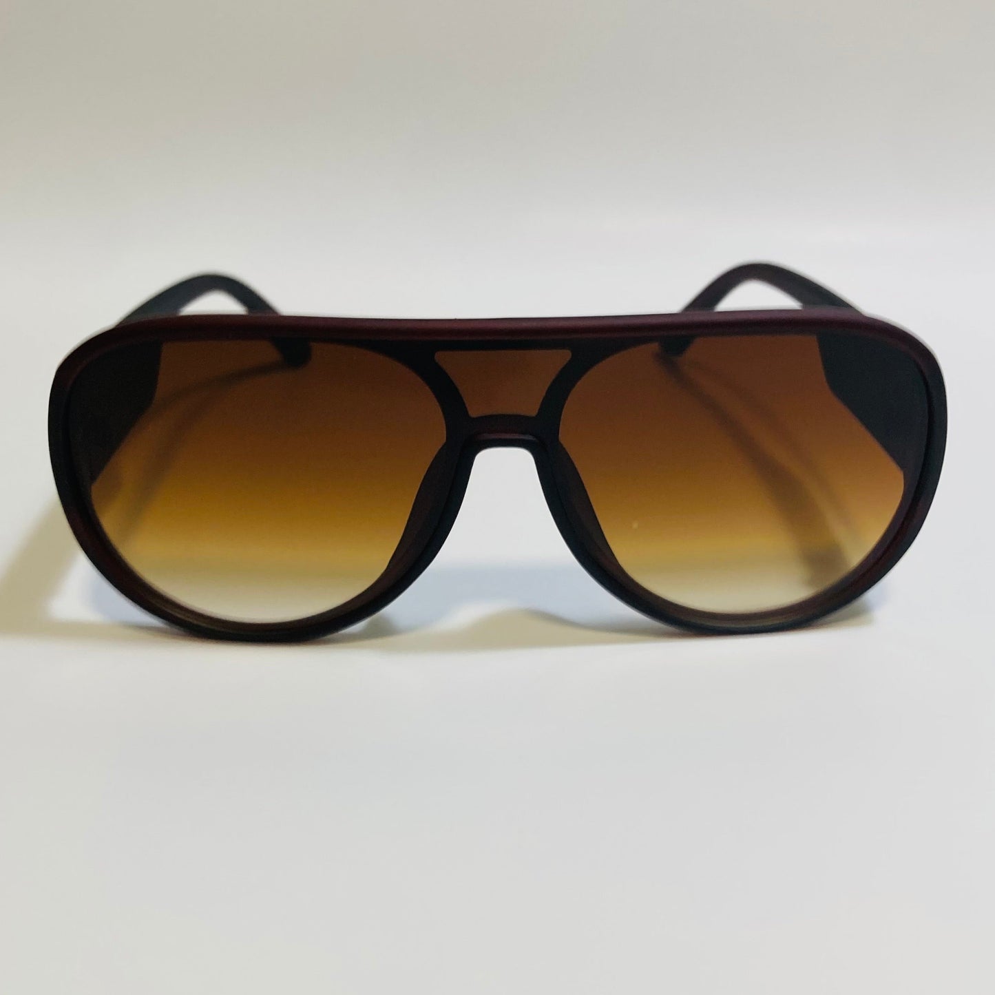 mens and womens brown retro aviator sunglasses