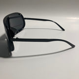 mens and womens black shield sunglasses