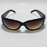 brown womens and mens wrap around sunglasses 