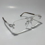 mens and womens clear rimless aviator sunglasses