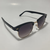 mens and womens black and gold clubmaster sunglasses