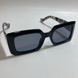 womens gray and black square sunglasses