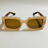 womens tan and brown square sunglasses