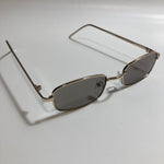 mens and womens gold and black square sunglasses
