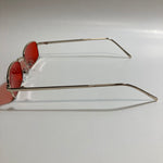 mens and womens gold and red square sunglasses
