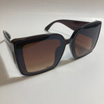 womens brown oversize square sunglasses