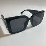 womens black oversize square sunglasses