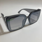 womens gray oversize square sunglasses