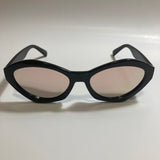 womens black and pink mirrored cat eye sunglasses
