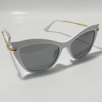 womens white and black cat eye sunglasses