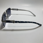 womens black white and silver aviator sunglasses