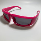 mens and womens pink and black wrap around sunglasses