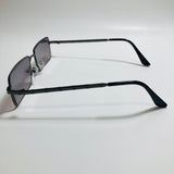 Mens and womens black sunglasses with mirrored blue lenses