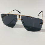 black and gold mens and womens square aviator sunglasses