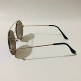 gold and blue mens and womens round sunglasses with mirror lenses