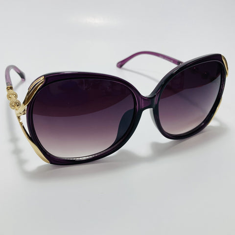 womens purple and gold oversize sunglasses