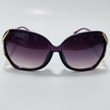 womens purple and gold oversize sunglasses