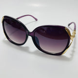 womens purple and gold oversize sunglasses